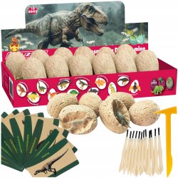 Kruzzel 24982 Sada pre malých archeológov - dinosaurie vajcia, 12 ks