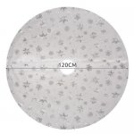 Ruhhy 22224 Deka pod vianočný stromček 120 cm, bielostrieborná