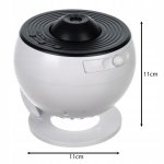 Izoxis 24941 Projektor noční oblohy, polární záře a galaxie, bílý