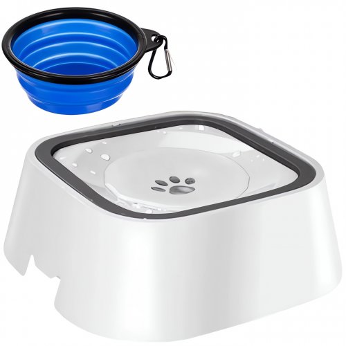 Purlov 24342 Miska na vodu pre psov 1,5 l biela + cestovná miska