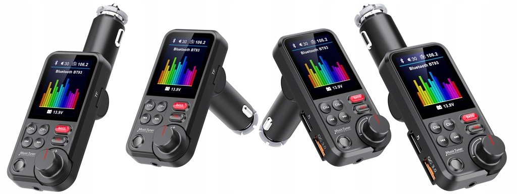 Verk 10139 Transmitter FM, Bluetooth BT93, 5.0, QC3.0 