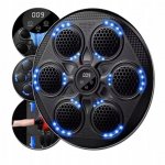 Verk 14590 Elektronický boxovací nástěnný terč s rukavicemi, Bluetooth černý
