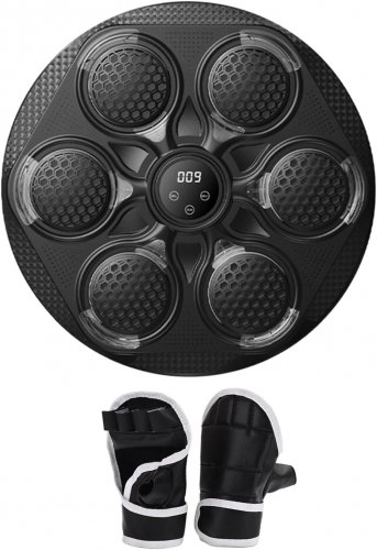 Verk 14590 Elektronický boxovací nástěnný terč s rukavicemi, Bluetooth černý