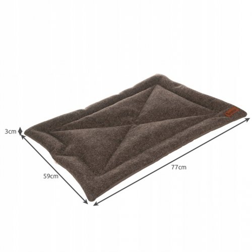 Purlov 24593 Pelíšek pro psa skládací, filc,  77 x 59 cm, hnědá