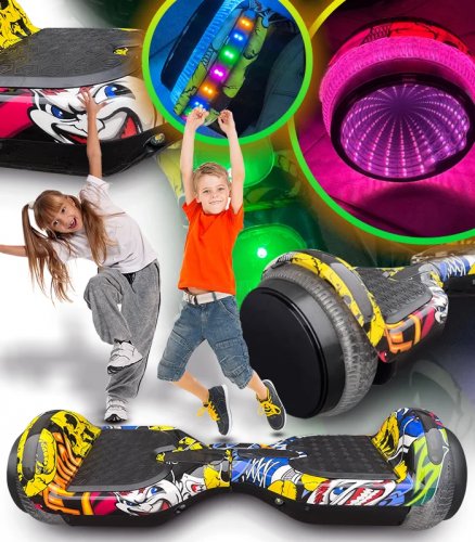 Gordon G733 Hoverboard, Bluetooth, 100 kg, 250 W, Red Flame
