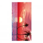 Gordon H96 Plážová osuška rýchloschnúca z mikrovlákna, západ slnka, 100 x 180 cm