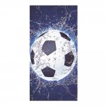Gordon H95 Plážová osuška rýchloschnúca z mikrovlákna, futbalová lopta, 100 x 180 cm