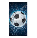 Gordon H95 Plážová osuška rýchloschnúca z mikrovlákna, futbalová lopta, 100 x 180 cm