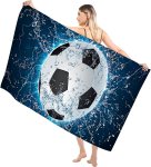 Gordon H95 Plážová osuška rýchloschnúca z mikrovlákna, futbalová lopta, 100 x 180 cm
