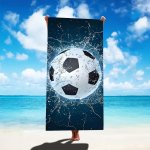 Gordon H95 Plážová osuška rýchloschnúca z mikrovlákna, futbalová lopta, 100 x 180 cm