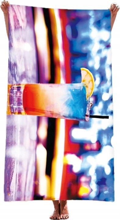 Gordon H78 Plážová osuška rýchloschnúca z mikrovlákna, drink, 100 x 180 cm