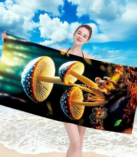 Gordon H68 Plážová osuška rychleschnoucí z mikrovlákna, houby, 100 x 180 cm 