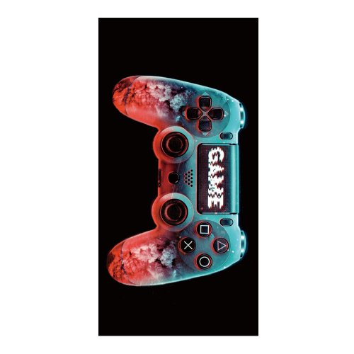 Gordon H4 Plážová osuška rýchloschnúca z mikrovlákna, gamepad, 100 x 180 cm