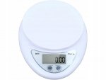 Verk 17123 Digitální kuchyňská váha s miskou 5kg/1g, stříbrná