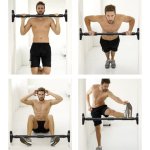 Trizand 24784 Hrazda do dveří, 70 - 100 cm, 180 kg, černá