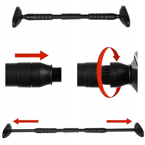 Trizand 24784 Hrazda do dveří, 70 - 100 cm, 180 kg, černá