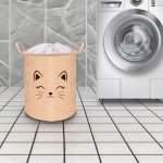 Kruzzel 24727 Hračky 35 l Basket s tlačou, béžová