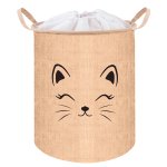 Kruzzel 24727 Koš na hračky 35 l s potiskem, béžová