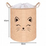 Kruzzel 24727 Hračky 35 l Basket s tlačou, béžová