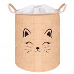 Kruzzel 24727 Hračky 35 l Basket s tlačou, béžová