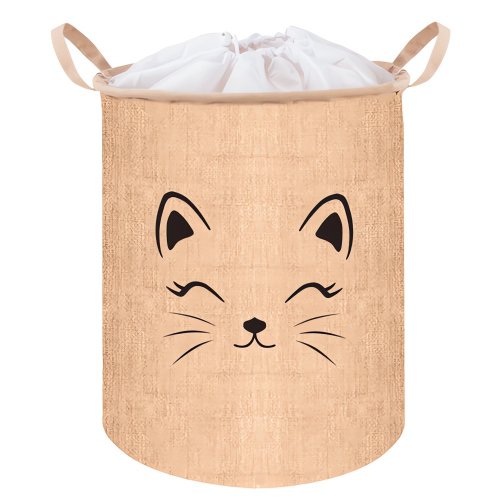 Kruzzel 24727 Hračky 35 l Basket s tlačou, béžová