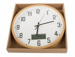 Verk 27457 Analógové nástenné hodiny s kalendárom, 30 cm, hnedé