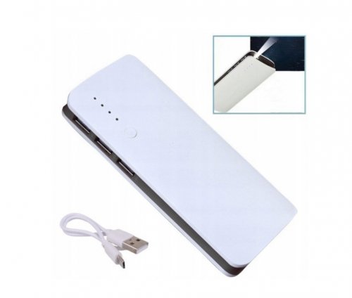 Verk 06348 Powerbanka 10 00 0mAh 3x USB, USB kabel + LED svítilna 