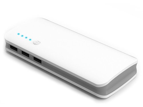 Verk 06348 PowerBank 10 00 0MAH 3x USB, kábel USB + LED baterka