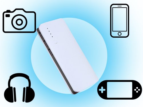 Verk 06348 Powerbanka 10 00 0mAh 3x USB, USB kabel + LED svítilna 