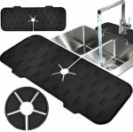 Pronett XJ5540 Silikonový odkapávač na dřez 37 cm, černá