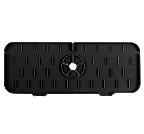 Pronett XJ5540 Silikonový odkapávač na dřez 37 cm, černá