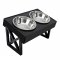 Pronett XJ5538 Nastavitelná miska pro domácí mazlíčky 44 x 26 x 27,5 cm, černá