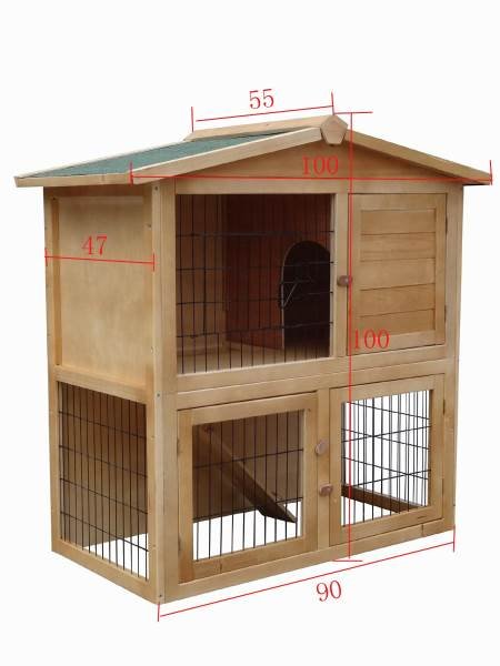 Malatec 1102 Králíkárna s výbehom 101x90x53cm