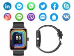 Verk 06339 Chytré hodinky SMART WATCH Y13, černé
