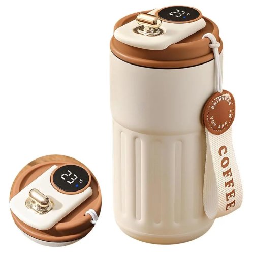 AFF 4211 Termohrnek LCD Coffee 450 ml, modrý