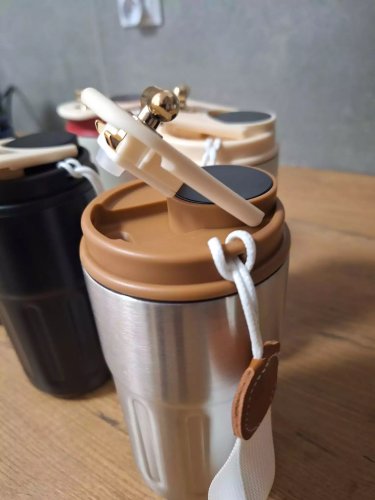 AFF 4211 Termohrnek LCD Coffee 450 ml, modrý