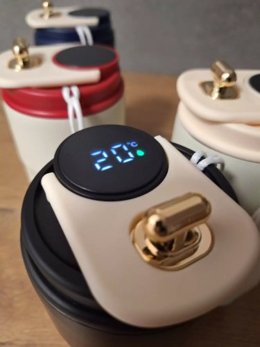 AFF 4211 Termohrnek LCD Coffee 450 ml, modrý