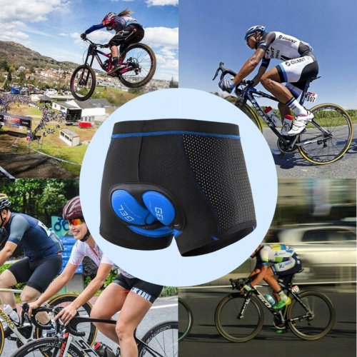 GGV Cyklistické boxerky s gélovou vložkou veľkosť. XXL, čierna a modrá