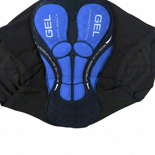 GGV Cyklistické boxerky s gélovou vložkou veľkosť. XXXL, čierna a modrá