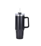 Pronett XJ5555 Termohrnek s uchem a brčkem, nerez, 1200 ml, šedý