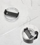 Pronett XJ5555 Termohrnek s uchem a brčkem, nerez, 1200 ml, bílý