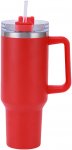 Pronett XJ5555 Termohrnek s uchem a brčkem, nerez, 1200 ml, modrý