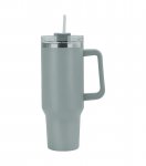 Pronett XJ5555 Termohrnek s uchem a brčkem, nerez, 1200 ml, modrý