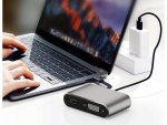 Verk 06344 Převodník USB-C na HDMI 4k, VGA rozbočovač USB 3.0 USB-C 