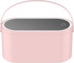 Verk 24342 Organizér na kosmetiku se zrcadlem USB LED růžový