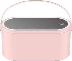 Verk 24342 Kozmetický organizér so zrkadlom USB LED ružový