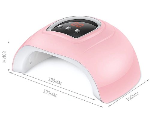 Verk 24528 UV lampa 18 LED, 54 W, USB, ružová