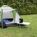 Trizand 23428 Skladací kempingový stôl 60 x 40 cm béžový