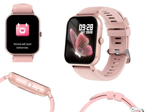 Verk 06338 SMART WATCH ZL54CJ inteligentné hodinky, ružové
