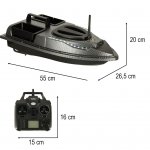 KIK KX3308 RC Zakrmovací zavážecí rybářská loď, 5,4 km/h, 1,5 kg